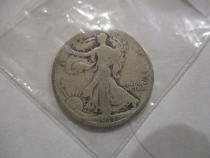 1917-D Obverse Walking Liberty Half Dollar