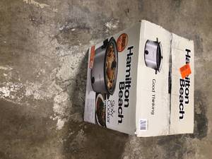 Hamilton Beach 10 qt. Stainless Steel Slow Cooker   Customer Returns See Pictures