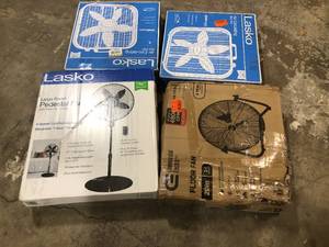 Lot of Assorted Fans Various Models and Conditions    Customer Returns See Pictures
