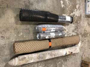 lot 7 image: Lot of Assorted Rugs Various Sizes and Conditions   Customer Returns See Pictures