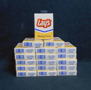 lot 108 image: Lot of 18 Lays Playing Card Decks Poker Size