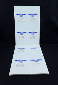 lot 117 image: Lot of 50 Gift Card Sheets For Prints - 4 Cards per Sheet
