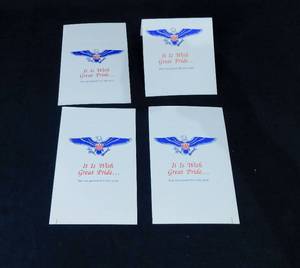 lot 119 image: Lot of 50 Gift Card Sheets For Prints - 4 Cards per Sheet