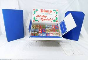 lot 115 image: Vintage Trump Holiday Card Floor Display and 48 Playing Card Decks