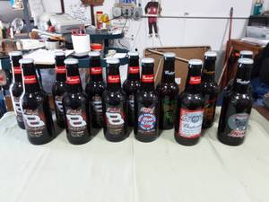 lot 24 image: Collection Of 13 Budweiser Bottles