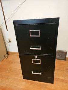 lot 125 image: Rugged Black Filling Cabinet