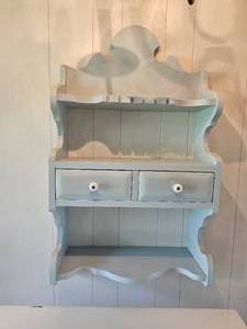 lot 143 image: Charming Wall Hung Curio Shelf