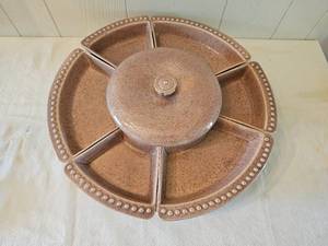 lot 70 image: MCM William Frazier Lazy Susan Server