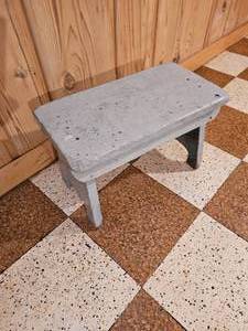lot 77 image: Petite Blue Footstool