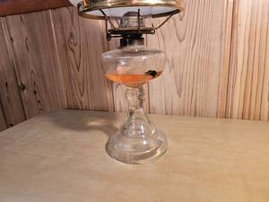 lot 173 image: Milk Glass Shade parlor Lantern