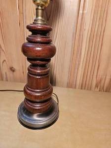 lot 135 image: Charming Candle Stick Table Lamp