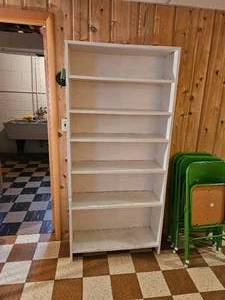 lot 139 image: Rugged Wooden Bookcase