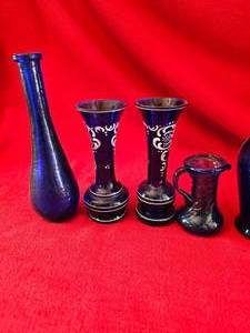 lot 169 image: Cobalt Blue Glass Miniatures