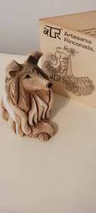 lot 98 image: Retro Artsania Rinconada Collie Dog Figurine