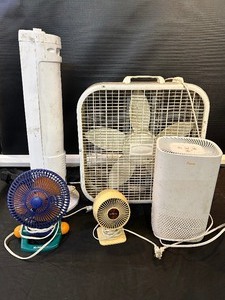 5 fans and heaters