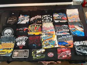 Large lot of racing T-shirts sizes xl- 2x