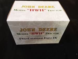 ERTL 1999 JOHN DEERE MODEL HWH TRACTOR TWO CYLINDER DIE CAST 116 TWO-CYLINDER EXPO IX