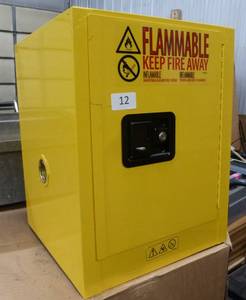 lot 12 image: Flammable storage cabinet 17x17x22 New
