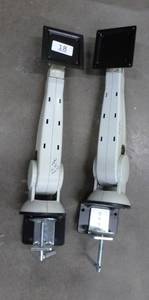 lot 18 image: 2 adjustable monitor mounts