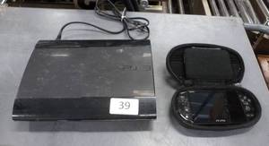 lot 39 image: Sony Playstation PS3 and PSVita