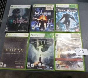 lot 41 image: 6 XBOX 360 games