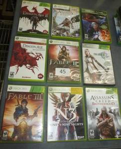 lot 45 image: 9 XBOX 360 games
