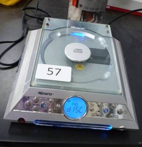 lot 57 image: Memorex CD player and radio - works