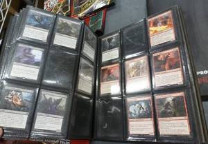 lot 60 image: 2 Binders of MAGIC-The Gathering trading cards