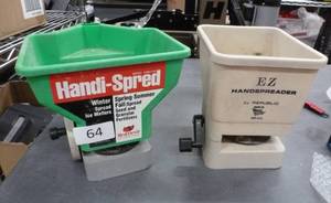 lot 64 image: 2 hand held seed or fertilizer spreaders