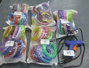 lot 95 image: 3D printer poly filament rolls