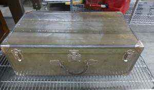 lot 129 image: Metal Trunk 28x16x10