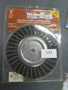 lot 131 image: New 8 inch wire wheel