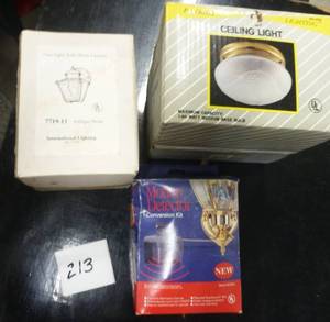 lot 213 image: light fixtures and motion sensor