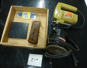 lot 215 image: Sander, Jigsaw and wedge