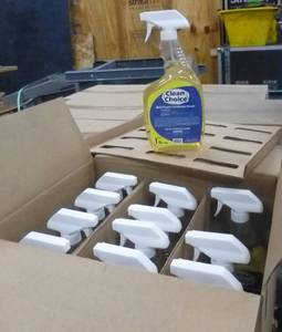 lot 28 image: 48 bottles (4 Cases of 12)  - 1 Quart bottles of Clean Choice multi-purpose disinfectant cleaner