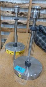 lot 33 image: 2 heavy paper towel dispensers for the shop, weighted bottom