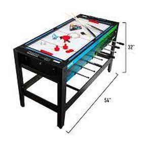 lot 1 image: Franklin Sports 54 Multi Game 4 in 1 Arcade with Air Hockey and Bag