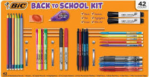 lot 79 image: BIC Ultimate Back to School Kit, Assorted School Supplies (42 Count)