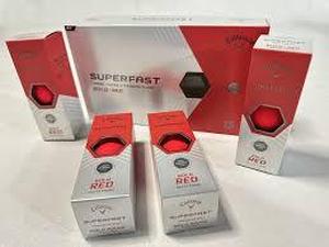 lot 85 image: Callaway Superfast Golf Balls - Red-Missing 1 Pack