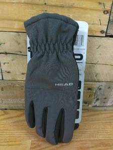 lot 114 image: HEAD Mens Hybrid Waterproof Windproof Breathable Gloves - Gray, Small