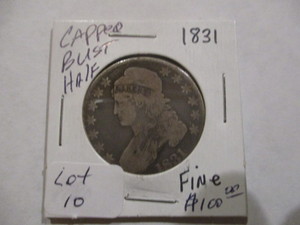 1831 Fine Capped Bust Half Dollar