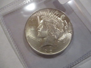 1922 Silver Peace Dollar