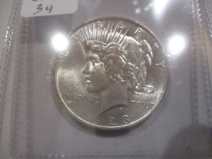 ,1923 Silver Peace Dollar