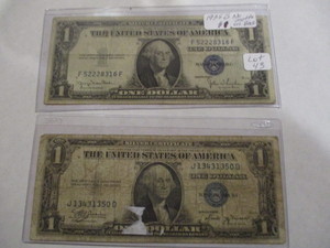 1935D and 1935B $1 Silver Certificates