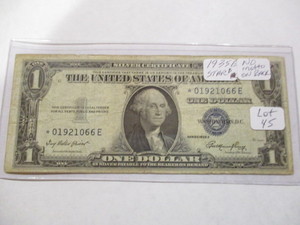 1935 E $1 Silver Star Certificate. Very nice condition