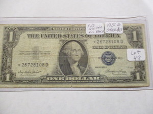 1935E $1 Silver Star Certificate