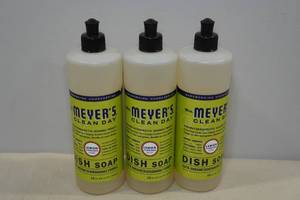 lot 109 image: 3 16oz Mr Meyers Lemon Verbena Scented Dish Soap