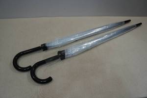 lot 119 image: 2 Clear Umbrellas 45.67 Open