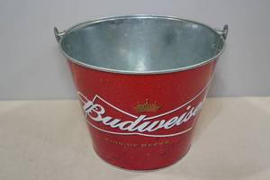 lot 200 image: Budweiser Metal Serving Bucket