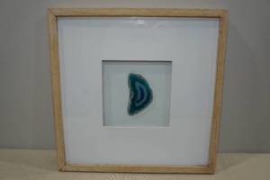 lot 202 image: Framed Geode Agate Wall Art